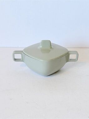 Vintage Arrowhead Modern Design Grey Melmac Sugar Bowl w/ Lid Mid Century Modern